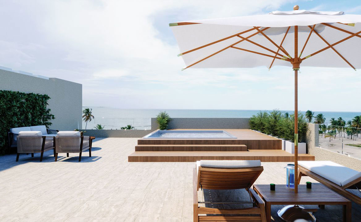 Appartement Playa Nueva Romana Terrasse