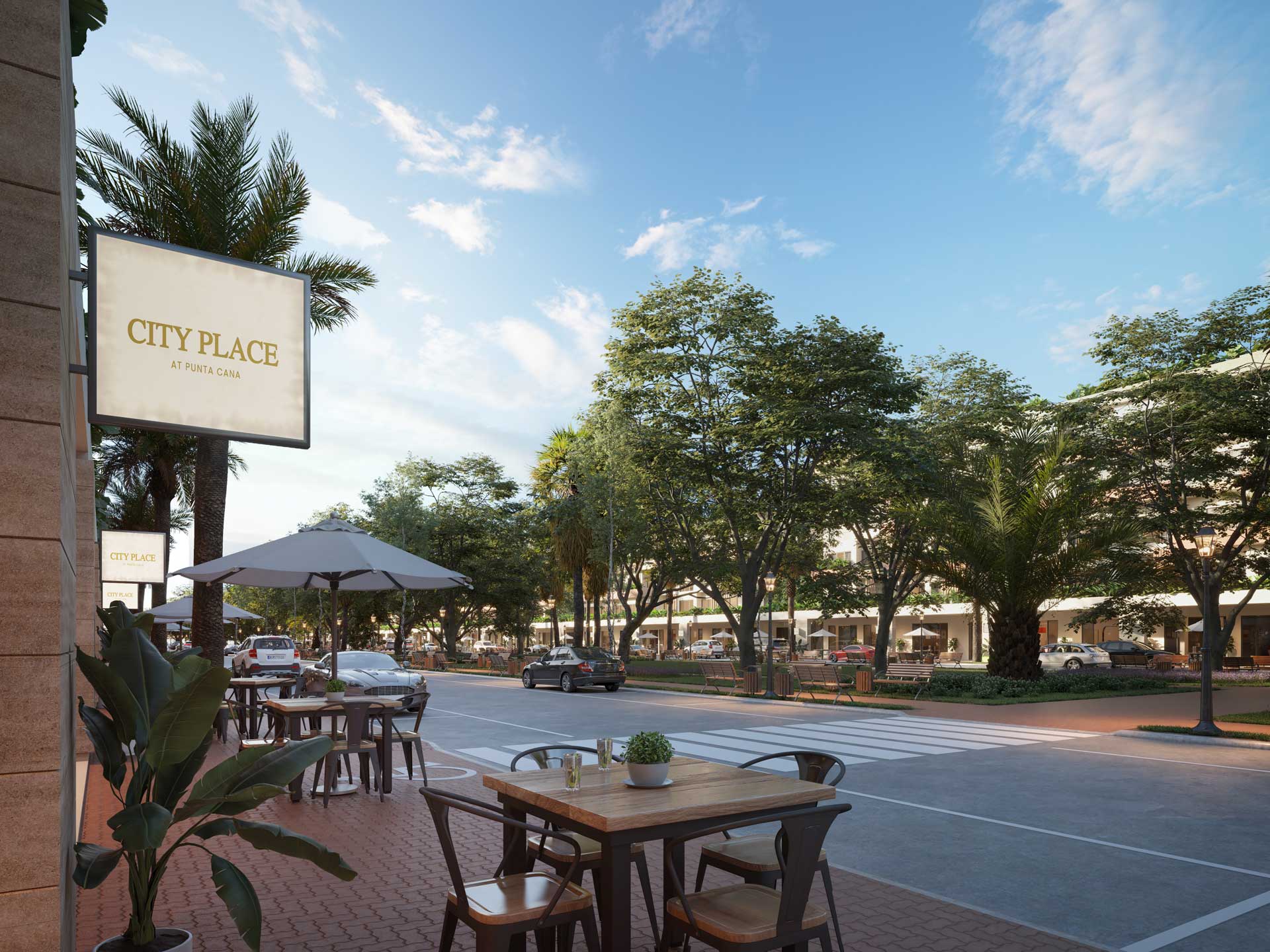Table extérieure, City Place Condos & Shops, Punta Cana
