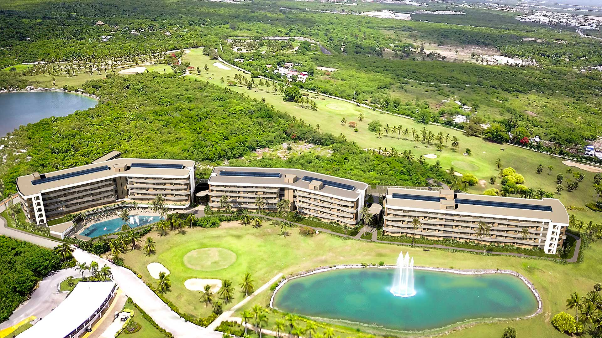 Palm View à Bávaro Punta Cana, vue aérienne